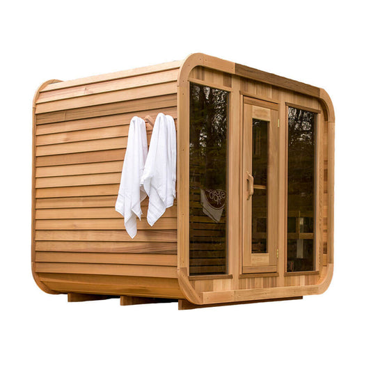 Luna Sauna 8' x 7' Clear Cedar