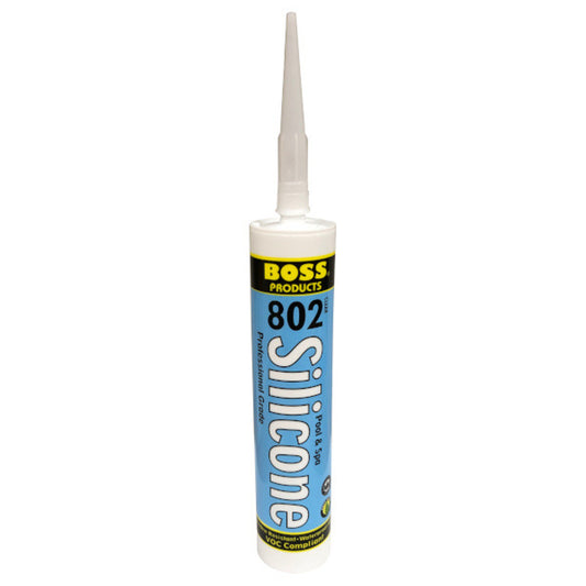 Boss 802 Pool & Spa Silicone, 10oz tube Colour: Clear